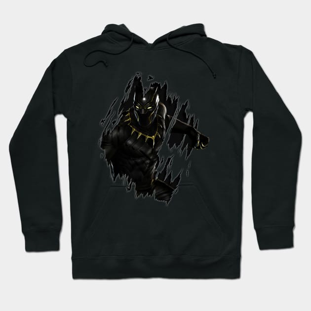 BLACK PANTHER HERO Hoodie by karimive